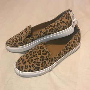 Leopard print slip in shoes